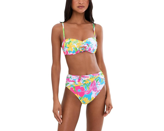 Топ-бандо Lilly Pulitzer Harlan с цветком