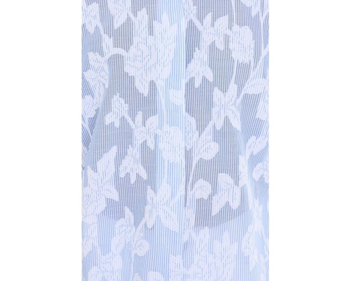 Топ CeCe Pinstripe Cotton Pearce с цветочным узором