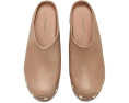 Free People Сабо Calli с квадратным носком Кожаные Tan