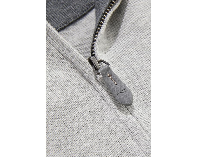 Свитер Boathouse Tipped на четверть молнии из смеси хлопка и шелка Vineyard Vines