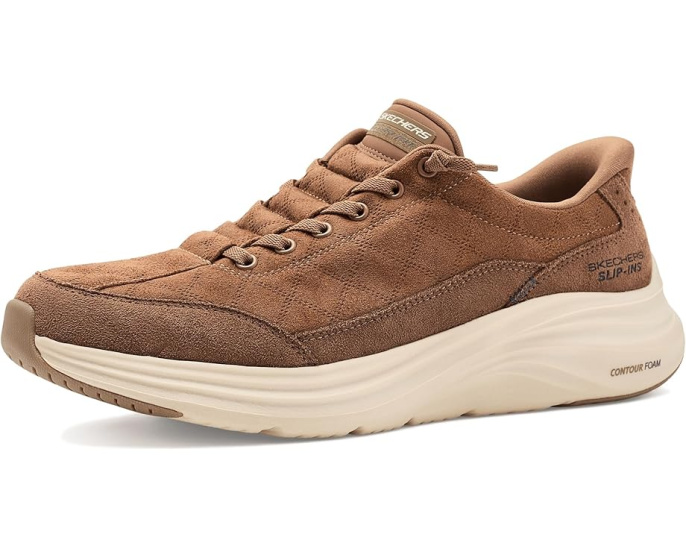 Мокасины SKECHERS Contour Foam Cozy Fit Calvoro без шнуровки