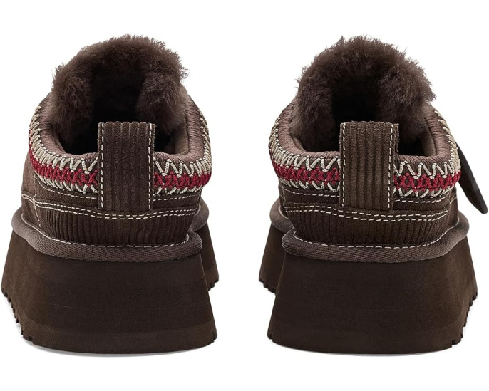 Домашние тапочки UGG Heritage Lace-Up со съемным шармом из овчины