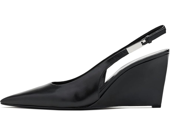 Босоножки на танкетке 75mm Gigi Slingback от Tory Burch с острым носком