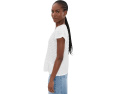 Petite Short Sleeve V-Neck Knit Top w/ Miter Detail