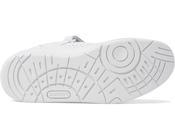 Кроссовки Lacoste T-Clip Velcro на липучке с кожаным верхом