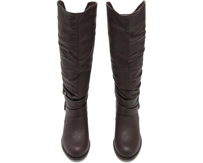 Сапоги Late от Journee Collection на скрытой платформе