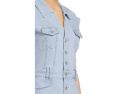 Джинсовое мини-платье Paige Jaxsyn Denim с карманами Jolene в оттенке Talya