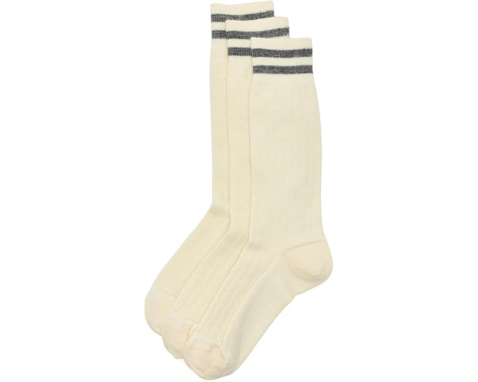 Everyday Courtside Texture Tall Crew Socks 3-Pack
