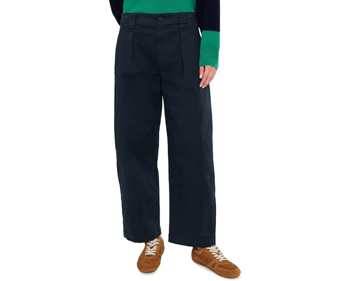 Брюки Madewell Perfect Chino с высокой посадкой и расклешенным силуэтом