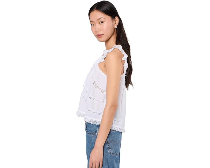 Топ Free People Mabel с рюшами и застежкой на пуговицах