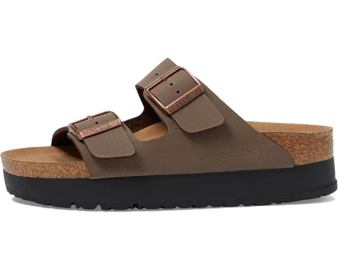 Сандалии Birkenstock Arizona Platform на платформе из веганских материалов