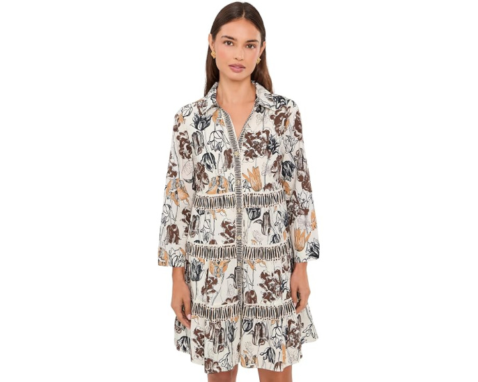 Lilly Pulitzer платье Angie с пояском и воротником