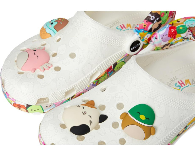 Клоги Squishmallows Classic от Crocs с принтом