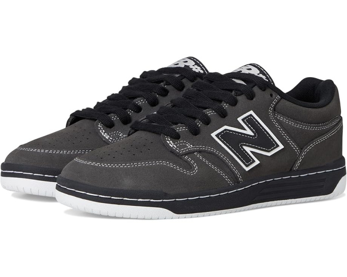 Кроссовки New Balance 480 Numeric темно-серые с усиленным верхом
