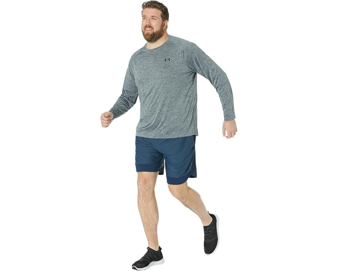 Under Armour футболка Tech 2.0 Long Sleeve Pitch Gray/Black