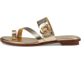 Шлепанцы MICHAEL Michael Kors Vera Flat Thong с амулетом и эластичной вставкой