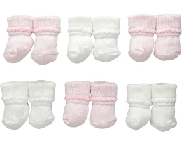 Unisex-Baby Newborn Bubble Stitch Rock-A-Bye Bootie 6 Pair Pack