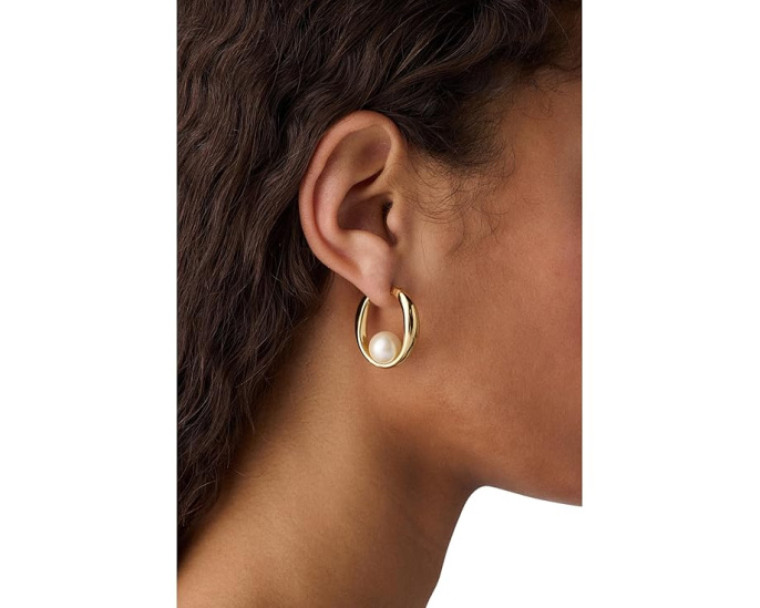 Серьги-кольца Harmony Hoops с жемчужным акцентом от Kate Spade New York