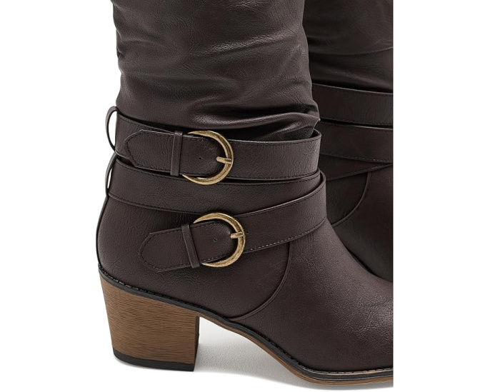 Сапоги Late от Journee Collection на скрытой платформе