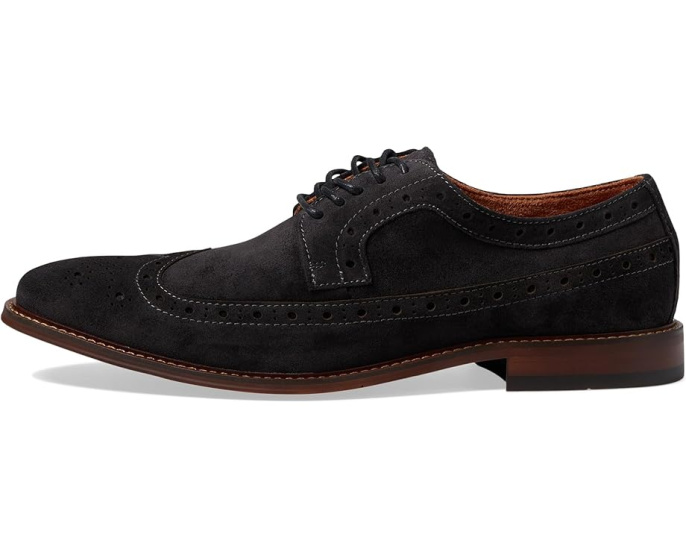 Оксфорды Stacy Adams Marligan Wing Tip из замши с перфорацией