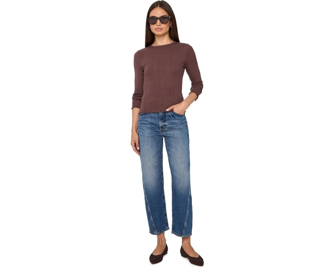 Westward High-Rise Seamed Barrel in Authentic