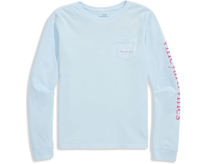 Футболка с длинным рукавом и карманом Vineyard Vines для детей