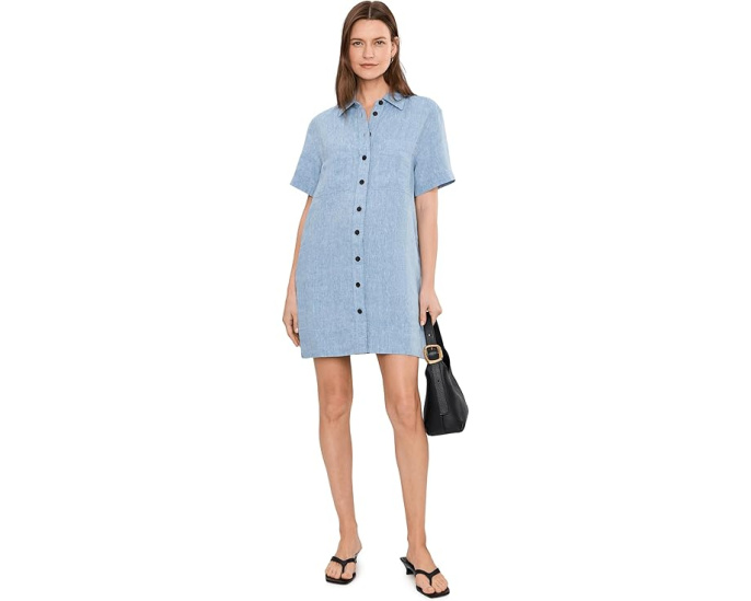 Платье-рубашка Relaxed Mini Madewell из 100% льна
