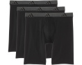 Длинные трусы-боксеры Adidas Athletic Fit Microfiber 3 шт с влагоотводящей тканью