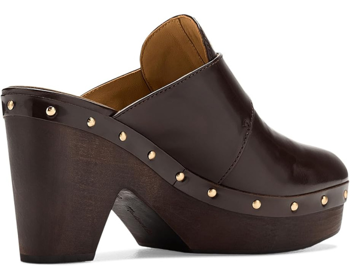 Клоги Madewell Finneas с пряжкой и деревянной платформой