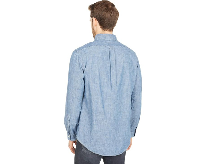 Рубашка Polo Ralph Lauren Classic Fit из индиго шамбре с вышитым пони