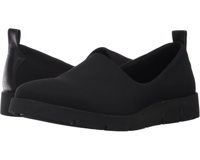 ECCO Bella Slip-On кожаные слипоны с текстильным верхом