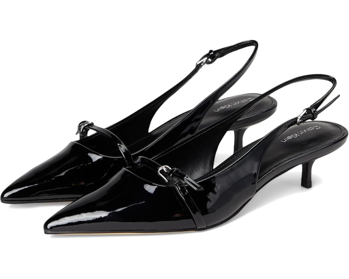 Туфли-лодочки Calvin Klein Simira с ремешком на щиколотке и каблуком kitten heel