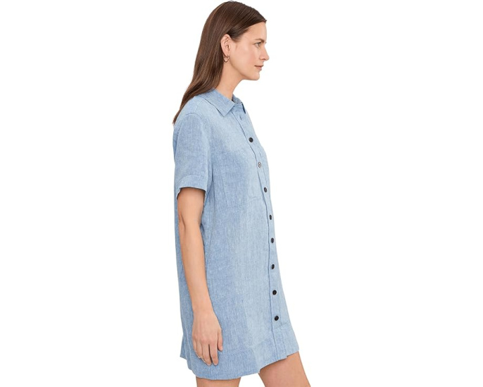 Платье-рубашка Relaxed Mini Madewell из 100% льна