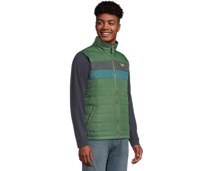 Пуховик L.L.Bean Mountain Classic с цветными блоками и утеплителем ColdShield