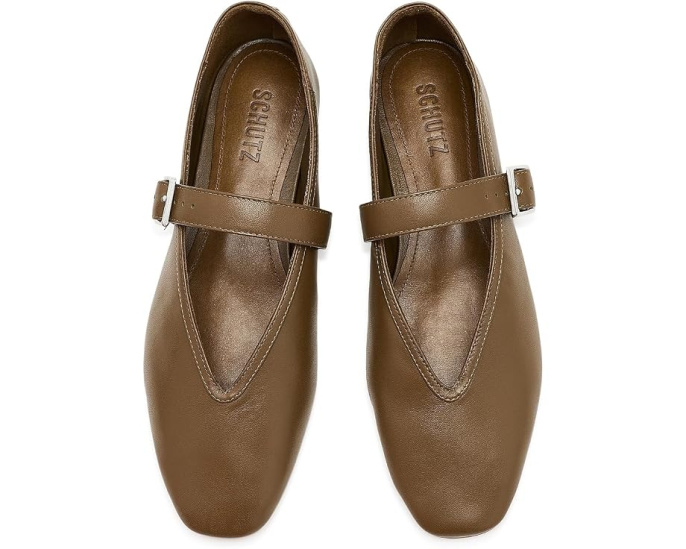Балетки Schutz Vick Buckle с квадратным мысом