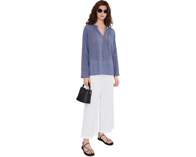 Широкие брюки-гармошка из органического хлопка Eileen Fisher