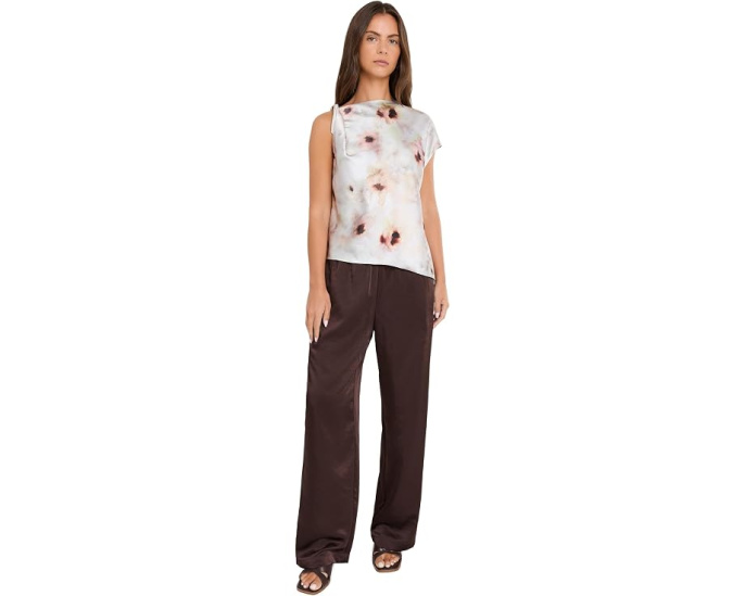 Топ Watercolor Floral Twist Shoulder от Vince