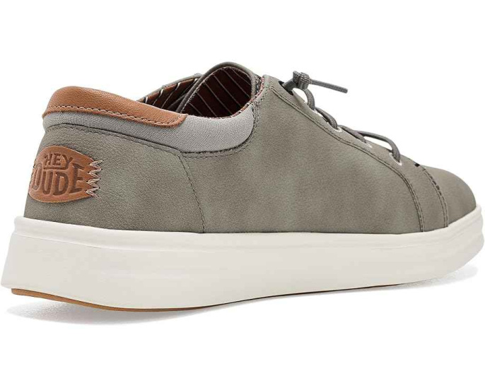 Hey Dude кроссовки Paul Pro Classic из фланелевой серой ткани