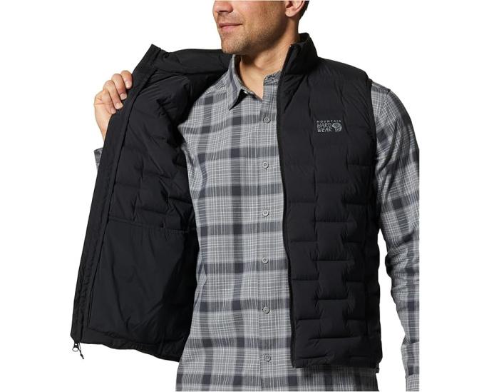 Mountain Hardwear Stretchdown Vest с эластичным утеплителем и влагоотводящей технологией