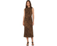 Плиссированное платье Ocelot-Print из крепа от Lauren Ralph Lauren