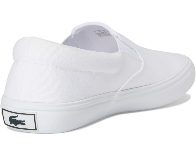 Lacoste Slip-On Base слипоны из хлопка с круглым носком