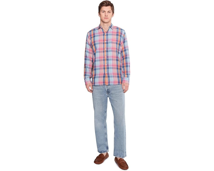 Длинная рубашка Tommy Bahama Palma Roja Plaid из хлопка с клетчатым принтом