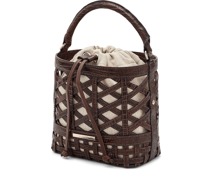 Мини сумка кроссбоди Mini Amelia от Brahmin с открытым верхом