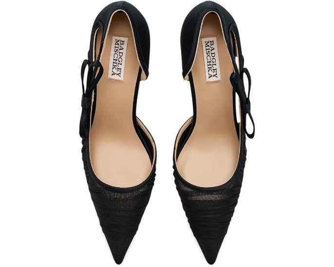 Туфли Badgley Mischka Rayna с бантом и плиссе