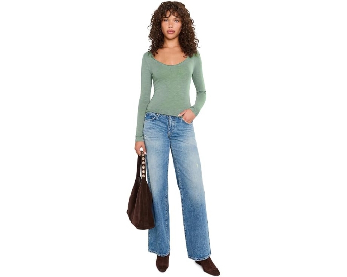 Лонгслив Free People Siren с вырезом