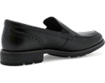 Clarks Emmet Step туфли на каждый день из черной гладкой кожи