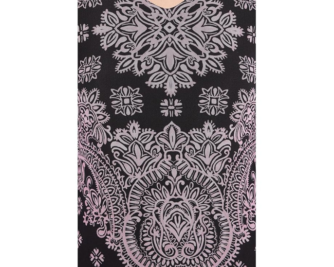 Платье Long Sleeve Mid Johnny Was с V-образным вырезом и сеткой