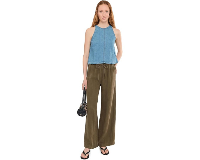 Madewell Топ-халтер Airy Denim из денима