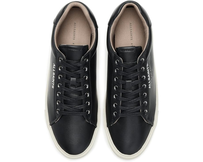 Кроссовки AllSaints Underground Leather Low Top на плоской подошве