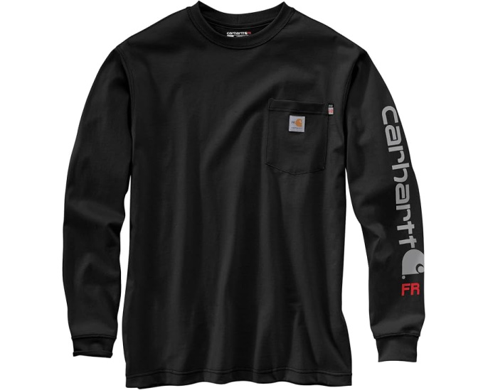 Big & Tall Flame Resistant Force Original Fit Midweight Long Sleeve Signature Sleeve Logo T-Shirt